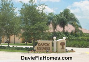 Kapok Estates in Davie Florida